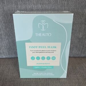 Thealto Foot Peel Mask, Peppermint, New,‎ 2 Pairs + 1 Pumice Stone